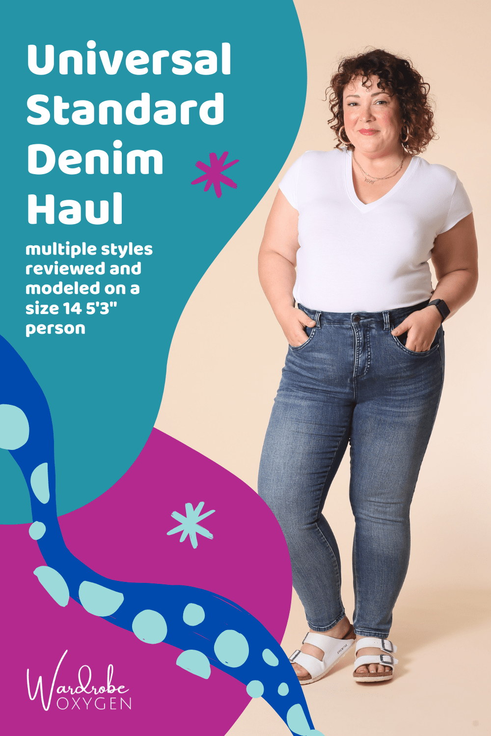 Universal Standard Denim Haul on a 5’3″ Size 14 Person